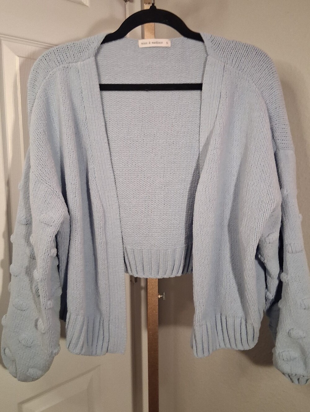 Moon And Madison Cardigan Light Blue Small